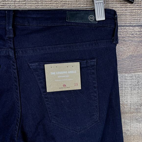 Adriano Goldschmied The Legging Ankle Super Skinny Jeans Dark Blue Size 29 NWT - Picture 8 of 11